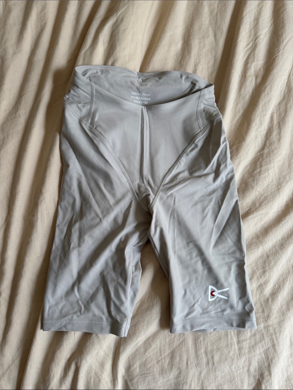 District Vision Women's Gray Athletic Compression Shorts
